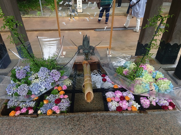 金峯神社花手水6月